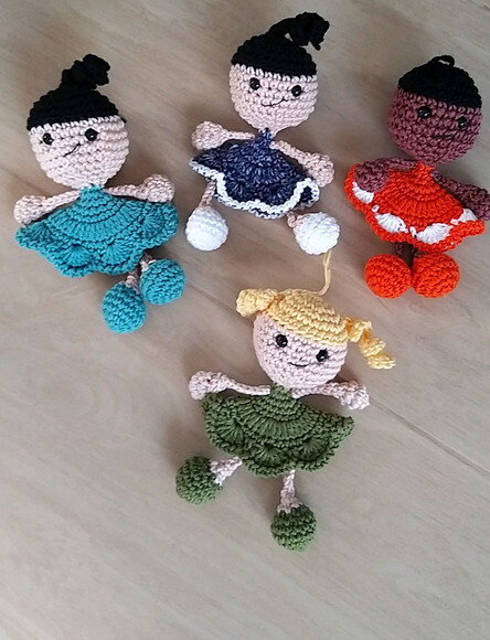 Lembrancinhas Boneca Amigurumi Chaveiro