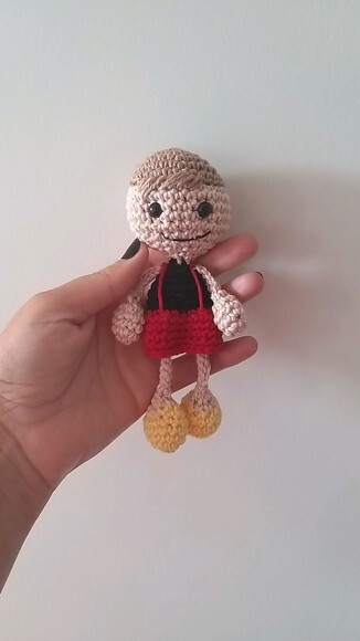 Lembrancinhas Boneco Amigurumi Chaveiro