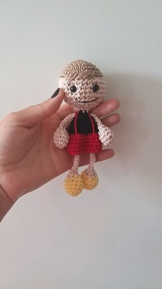 Lembrancinhas Boneco Amigurumi Chaveiro