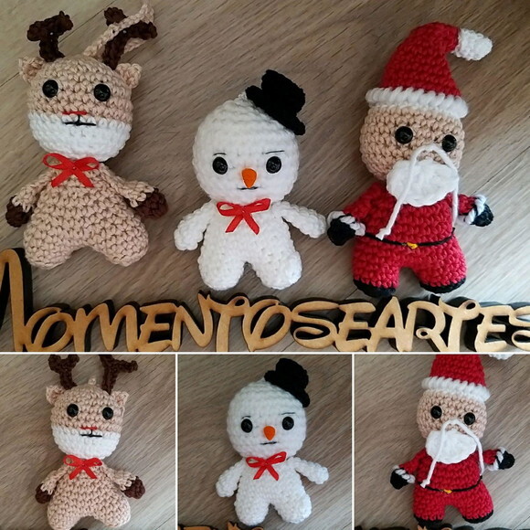 Lembrancinhas bonequinhos natalinos preço unit.