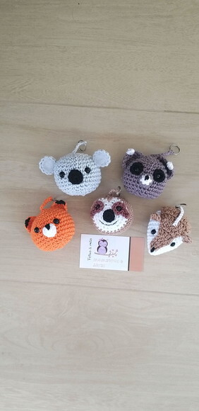 Lembrancinhas bosque amigurumi chaveiro