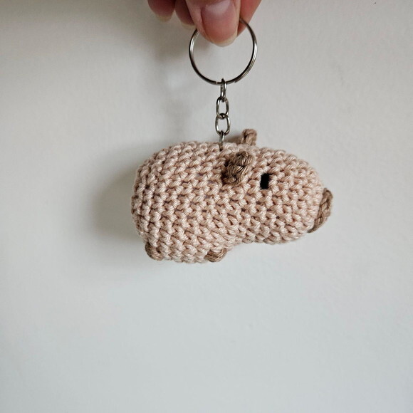 Lembrancinhas Capivara Amigurumi Chaveiro