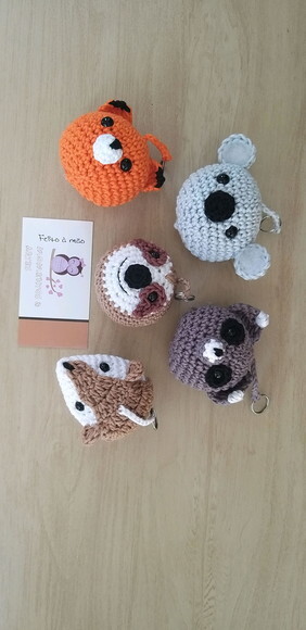 Lembrancinhas bosque amigurumi chaveiro