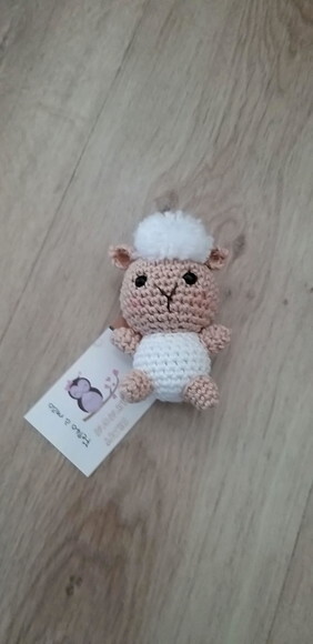 Lembrancinhas Carneirinho Amigurumi Chaveiro