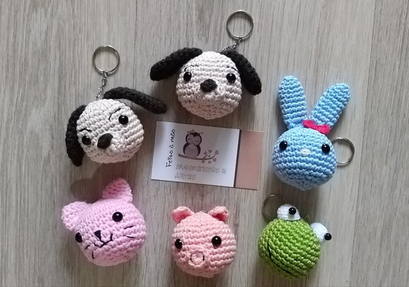 Lembrancinhas chaveirinhos amigurumi