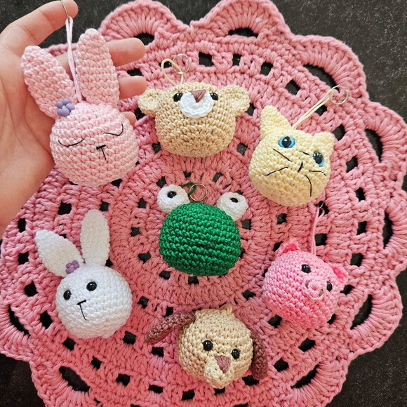 Lembrancinhas chaveirinhos bichinhos amigurumi