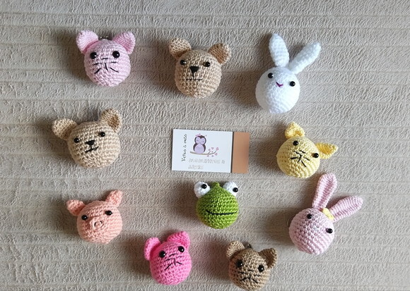 Lembrancinhas chaveirinhos bichinhos amigurumi