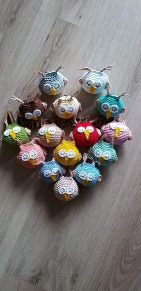Lembrancinhas chaveirinhos corujinha amigurumi
