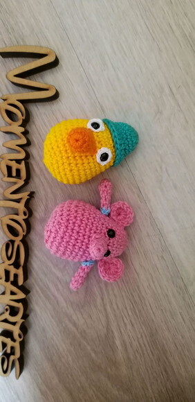 Lembrancinhas chaveirinhos pocoyo amigurumi UNITARIO