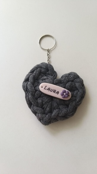 Lembrancinhas Chaveiros Coração Crochê Personalizado