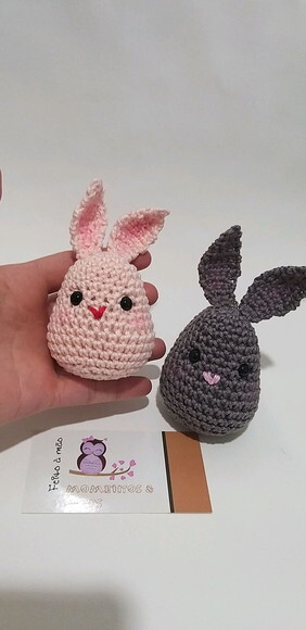 Lembrancinhas coelhovo amigurumi chaveiro