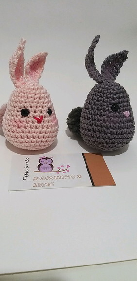 Lembrancinhas coelhovo amigurumi chaveiro