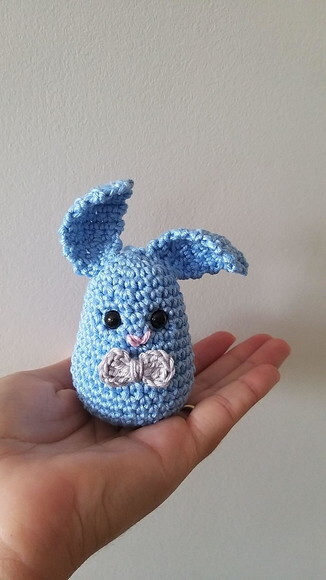 Lembrancinhas Coelhovo Amigurumi Chaveiro