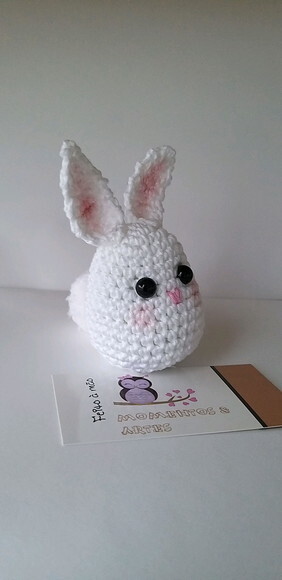 Lembrancinhas Coelhovo Amigurumi Chaveiro