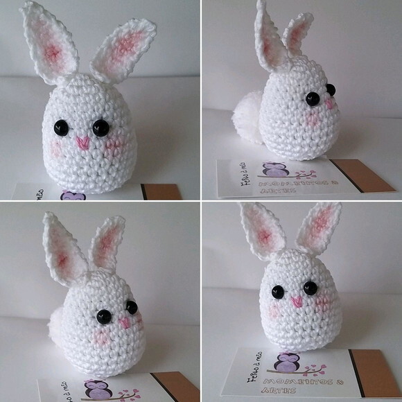 Lembrancinhas Coelhovo Amigurumi Chaveiro