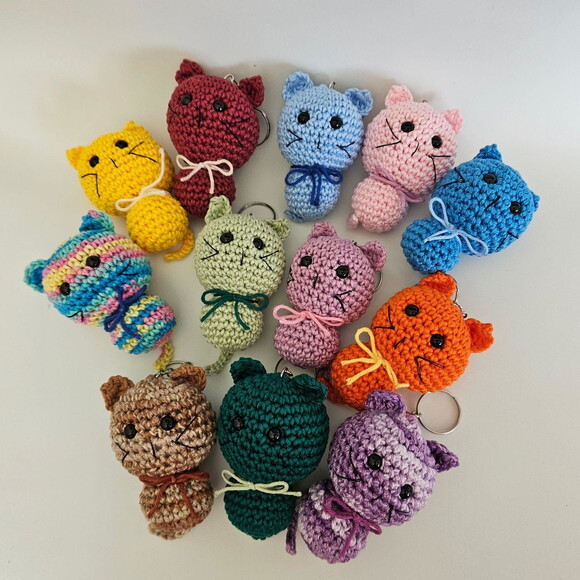 Lembrancinhas gatinho amigurumi