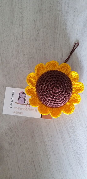 Lembrancinhas Girassol Amigurumi