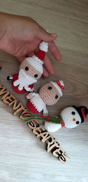 Lembrancinhas natal amigurumi preço unit.