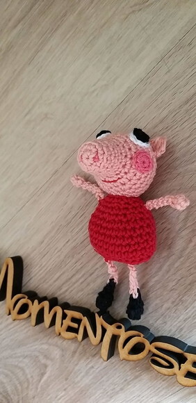 Lembrancinhas porquinha pig amigurumi chaveiro