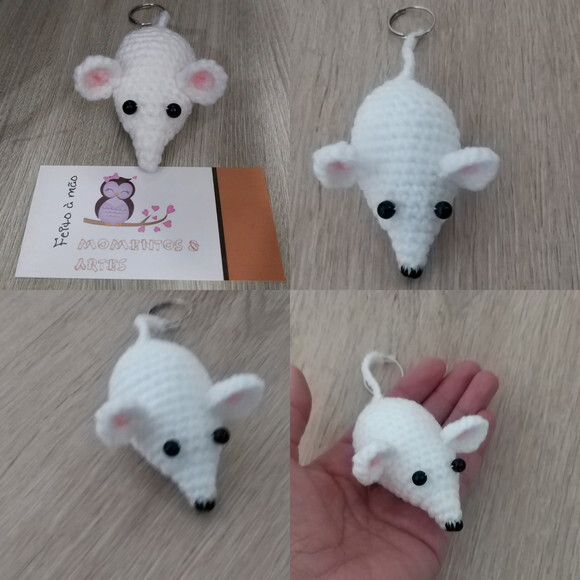Lembrancinhas Ratinho Amigurumi
