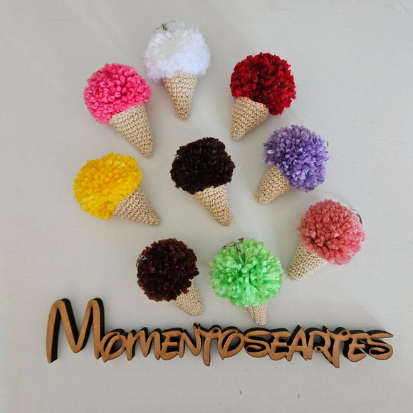 Lembrancinhas Sorvete Chaveirinhos