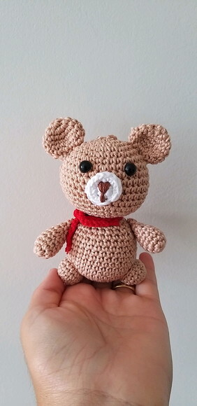 Lembrancinhas ursinho amigurumi chaveiro