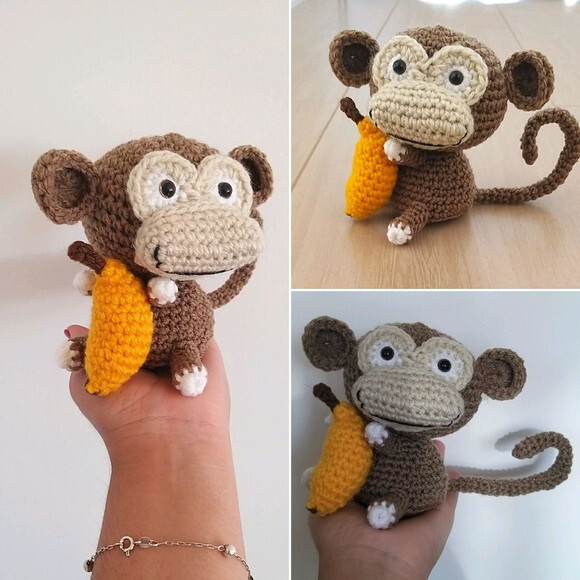 Macaco amigurumi baby