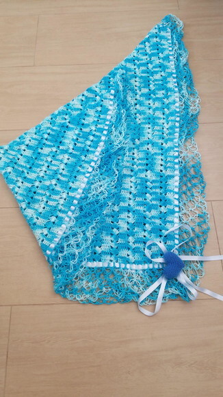 Manta Delicada Crochê para Bebê Linha