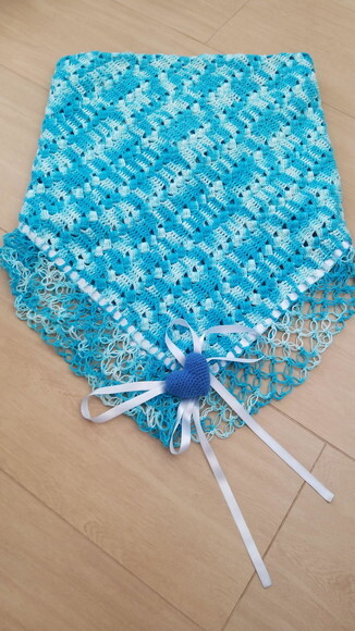 Manta Delicada Crochê para Bebê Linha