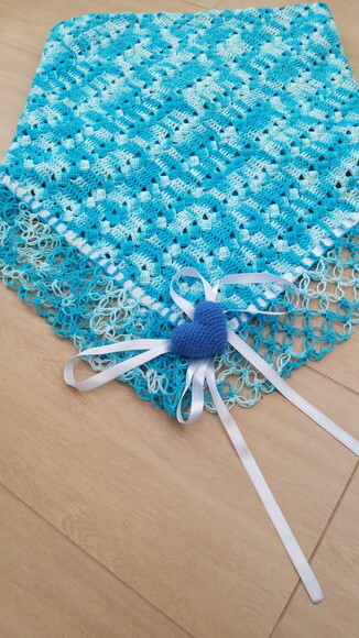 Manta Delicada Crochê para Bebê Linha
