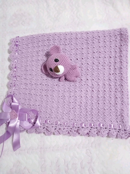 Manta para Bebê de Crochê e Amigurumi