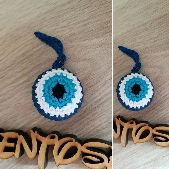 Olho grego de crochê lembrancinha