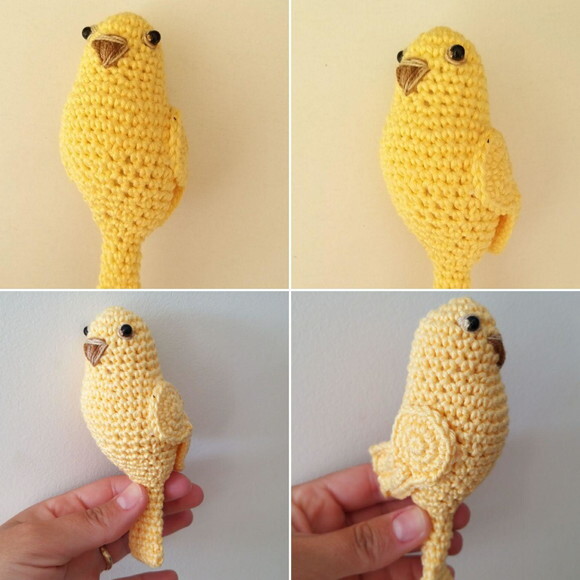 Passarinho Canário de Croche