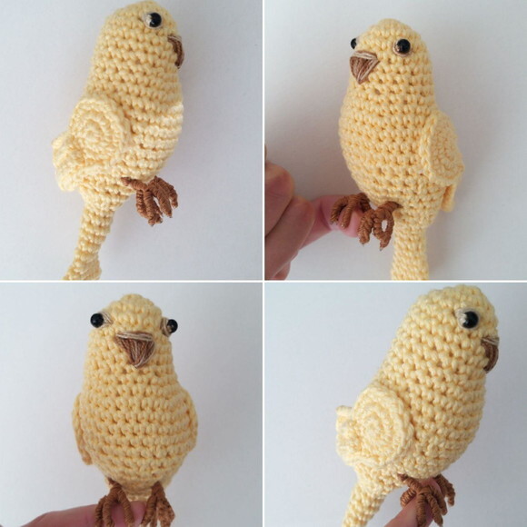 Passarinho Canário de Croche