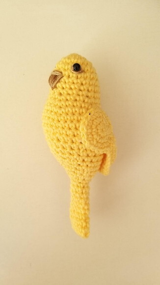 Passarinho Canário de Croche