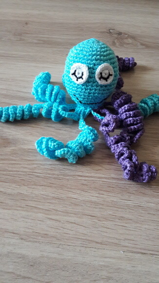 Polvo de Crochê amigurumi