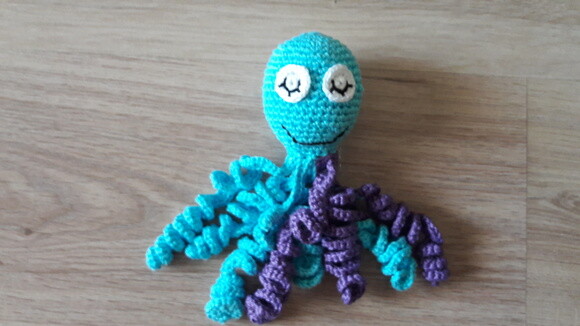Polvo de Crochê amigurumi