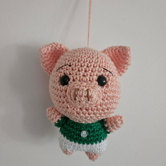 Porco Palmeirensi Amigurumi