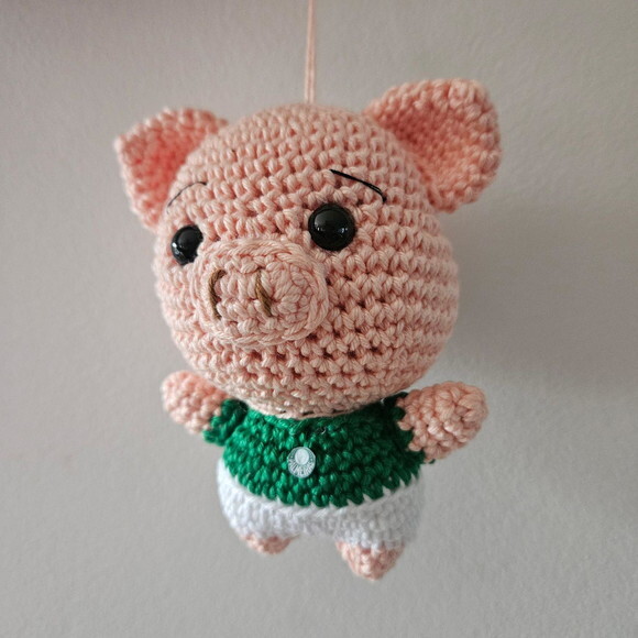 Porco Palmeirensi Amigurumi