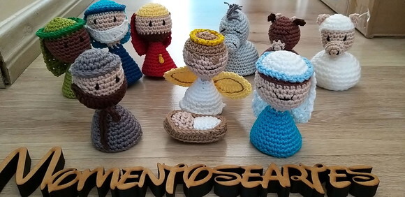 Presépio de natal amigurumi 10 personagens