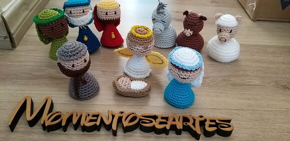 Presépio de natal amigurumi 10 personagens