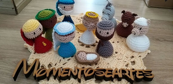 Presépio de natal amigurumi 10 personagens