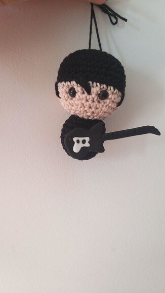 Rockeiro Amigurumi Bonequinho Lembrancinhas