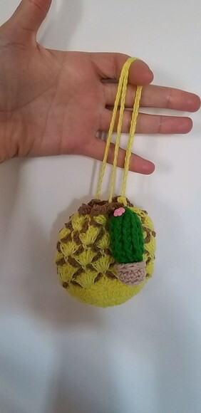 Sacolinha sache sabonete abacaxi e cactos