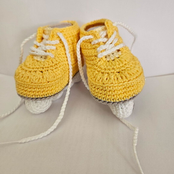 Sapatinho de Crochê para Bebês Patins