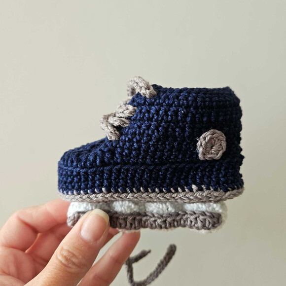 Sapatinho de Crochê para Bebês Patins