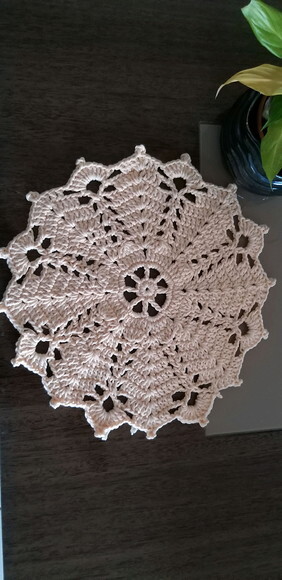 Souplast Mandala de Crochê Creme