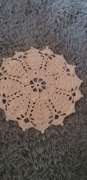 Souplast Mandala de Crochê Creme