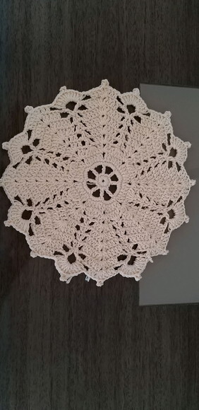 Souplast Mandala de Crochê Creme