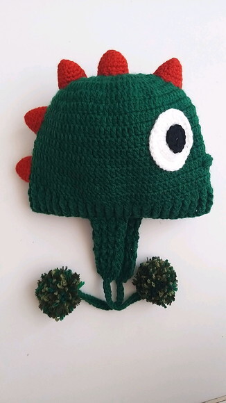 Touca De Croche Dinossauro